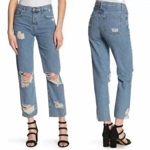 Current/Elliott The Original Straight Prep Destroy Cut Hem 25